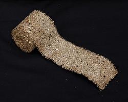 Glittery Burlap Ribbon - Silver