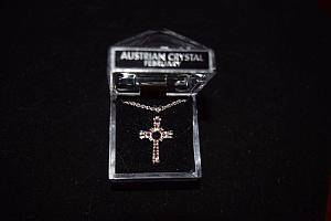 BirthStone Cross Necklace - February