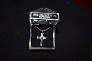 BirthStone Cross Necklace - September