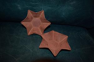 Star Candle Dish Set of 2