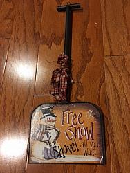 Metal Shovel Hanger - Free Snow