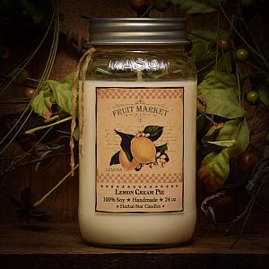 Herbal Star Candle - Lemon Cream Pie